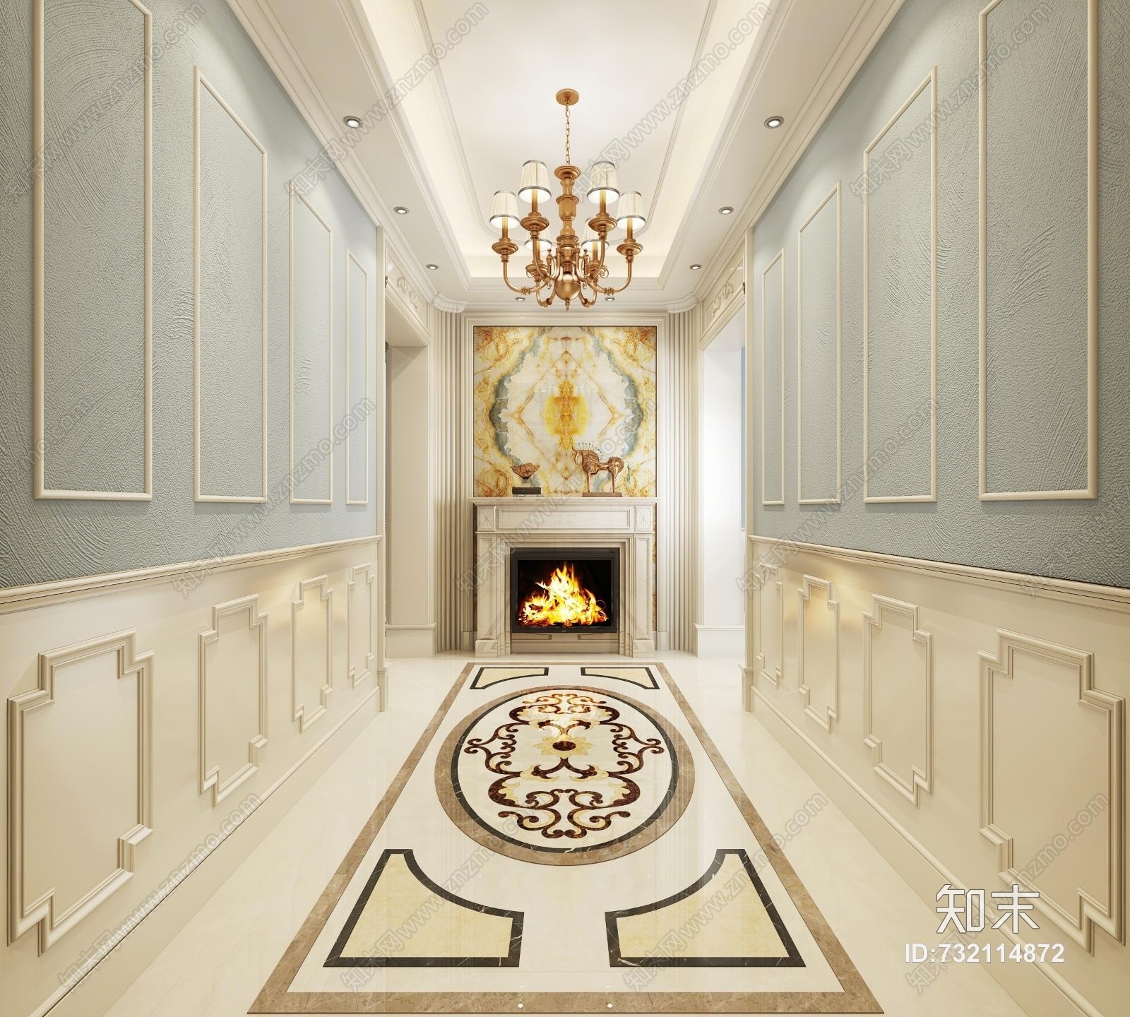 欧式古典沙发3D模型下载【ID:732114872】