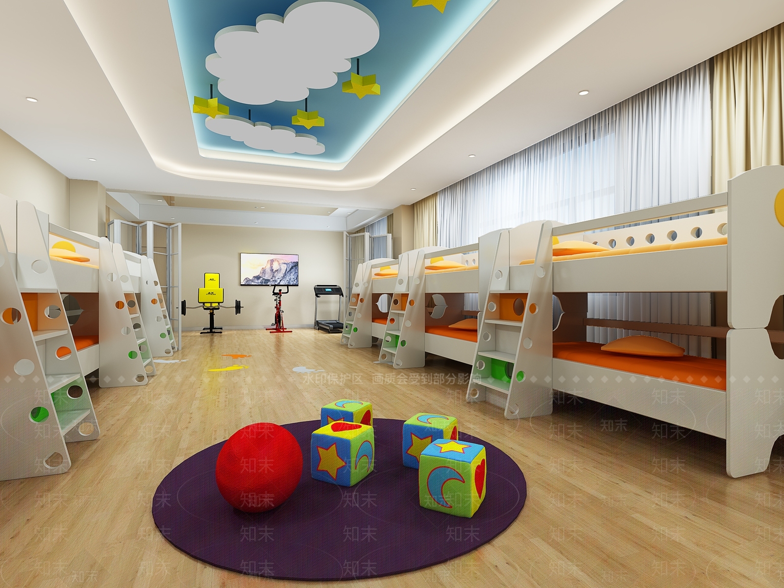 现代儿童娱乐圈3D模型下载【ID:134946651】