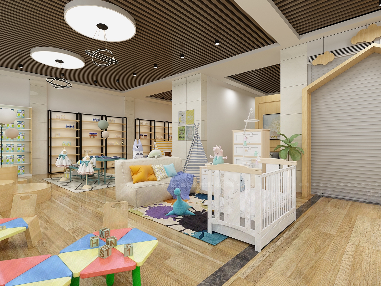 现代母婴店3D模型下载【ID:233355642】