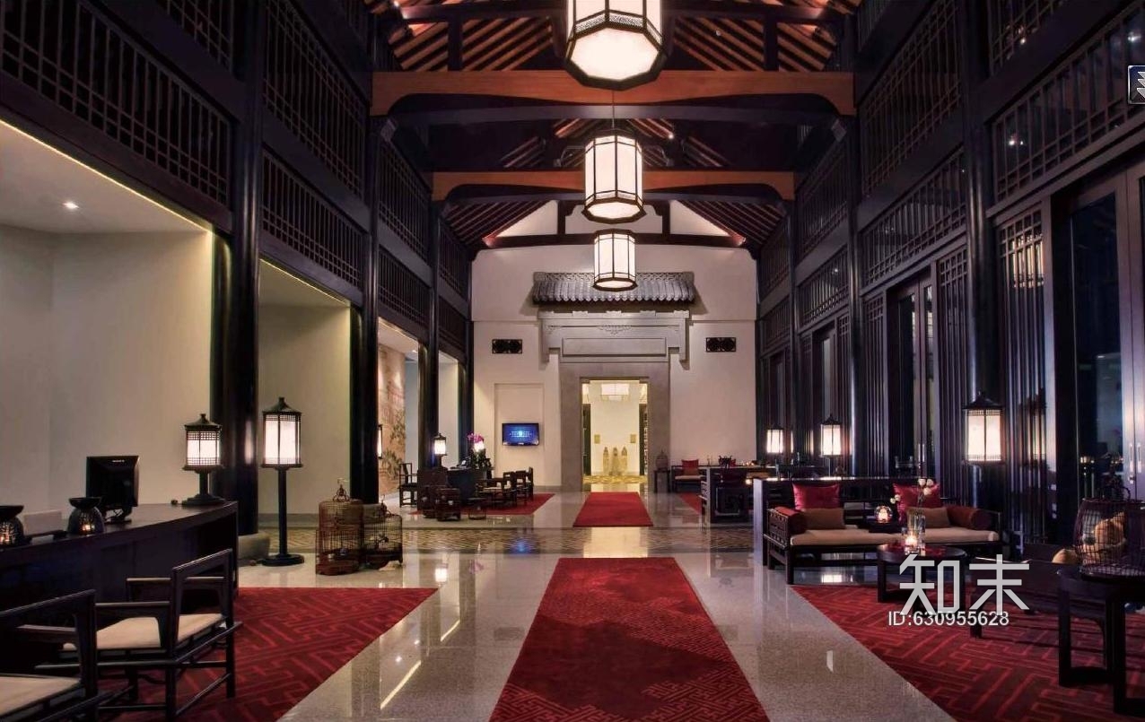 [酒店空间]--杭州西溪悦榕庄全套施工图施工图下载【ID:630955628】