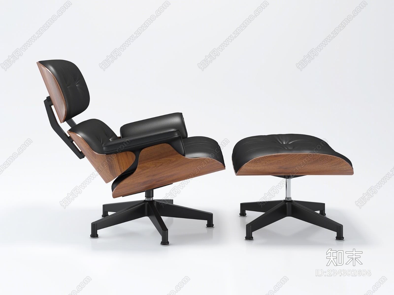 现代躺椅3D模型下载【ID:234302608】