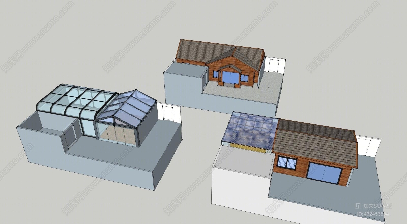 阳光房SU模型下载【ID:432453884】