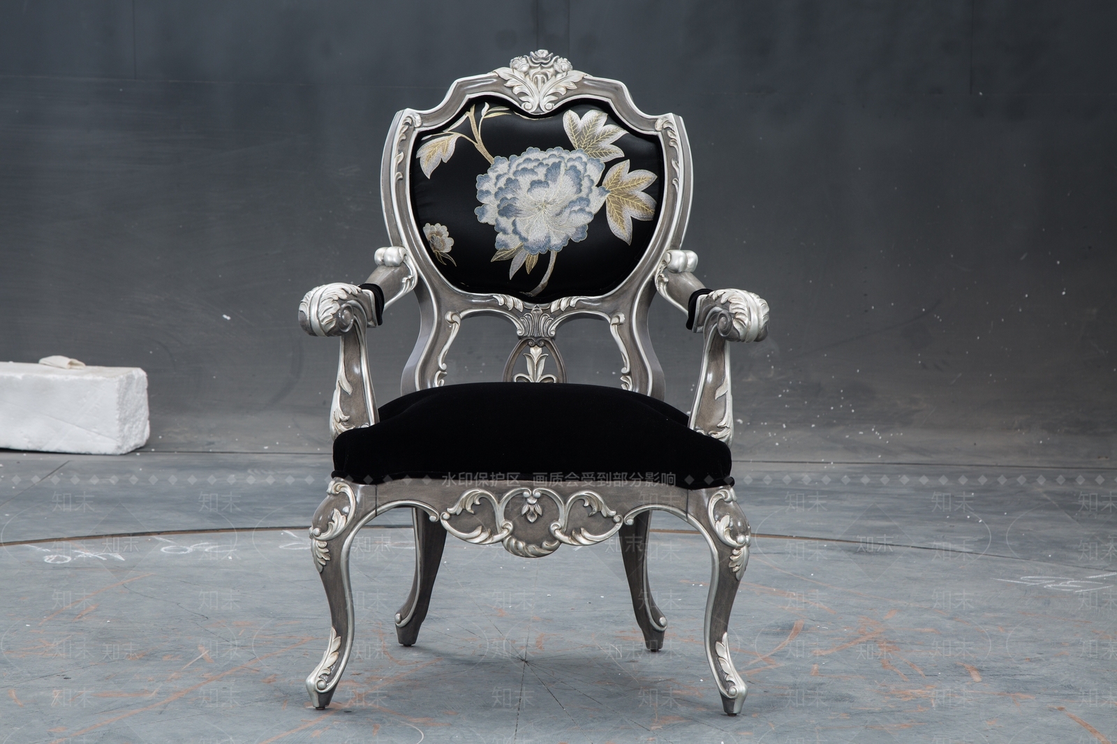 法式单人椅3D模型下载【ID:333001472】