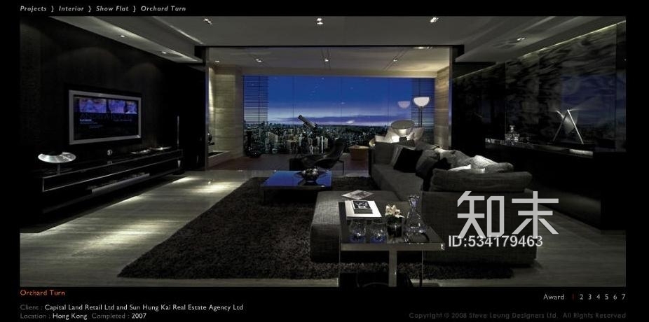 梁志天—新加坡样板房施工图及实景照片施工图下载【ID:534179463】