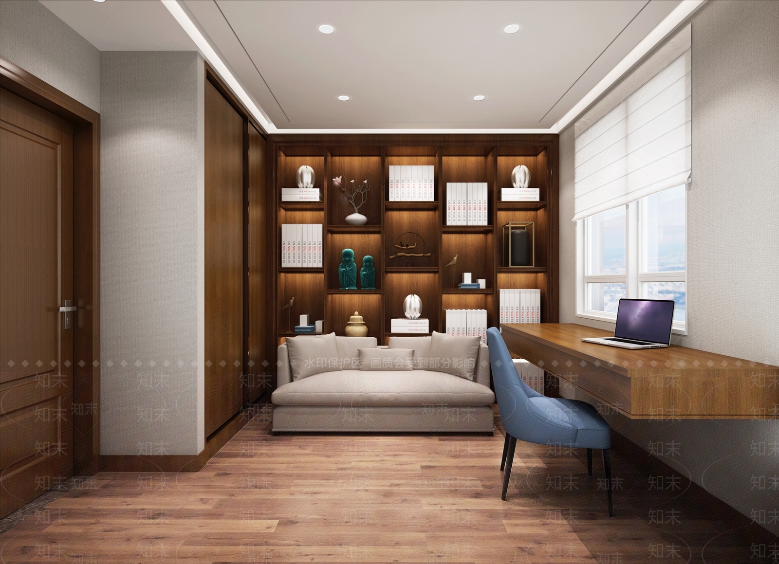 中式简约3D模型下载【ID:432285364】