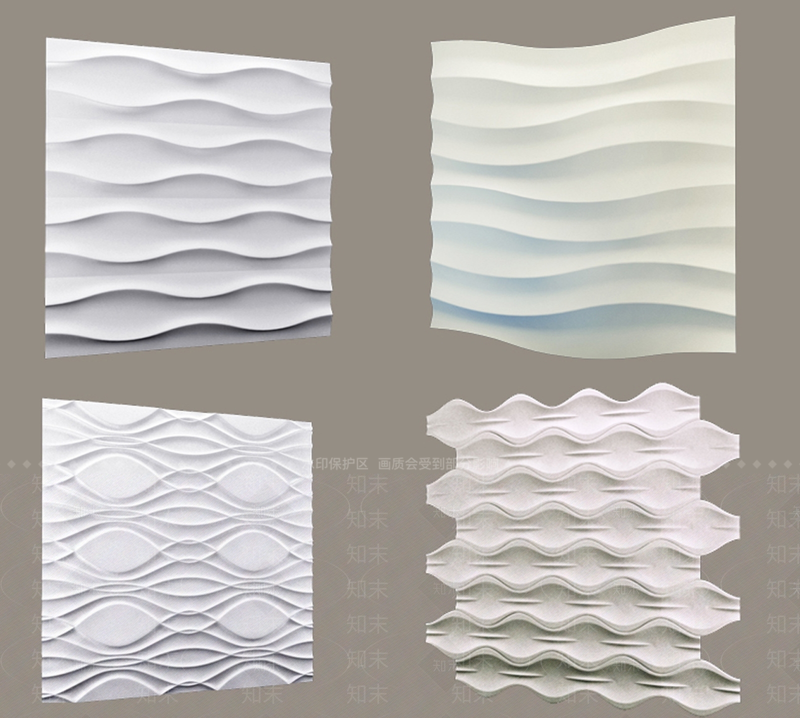 简欧装饰墙软包造型墙3D模型下载【ID:132168118】