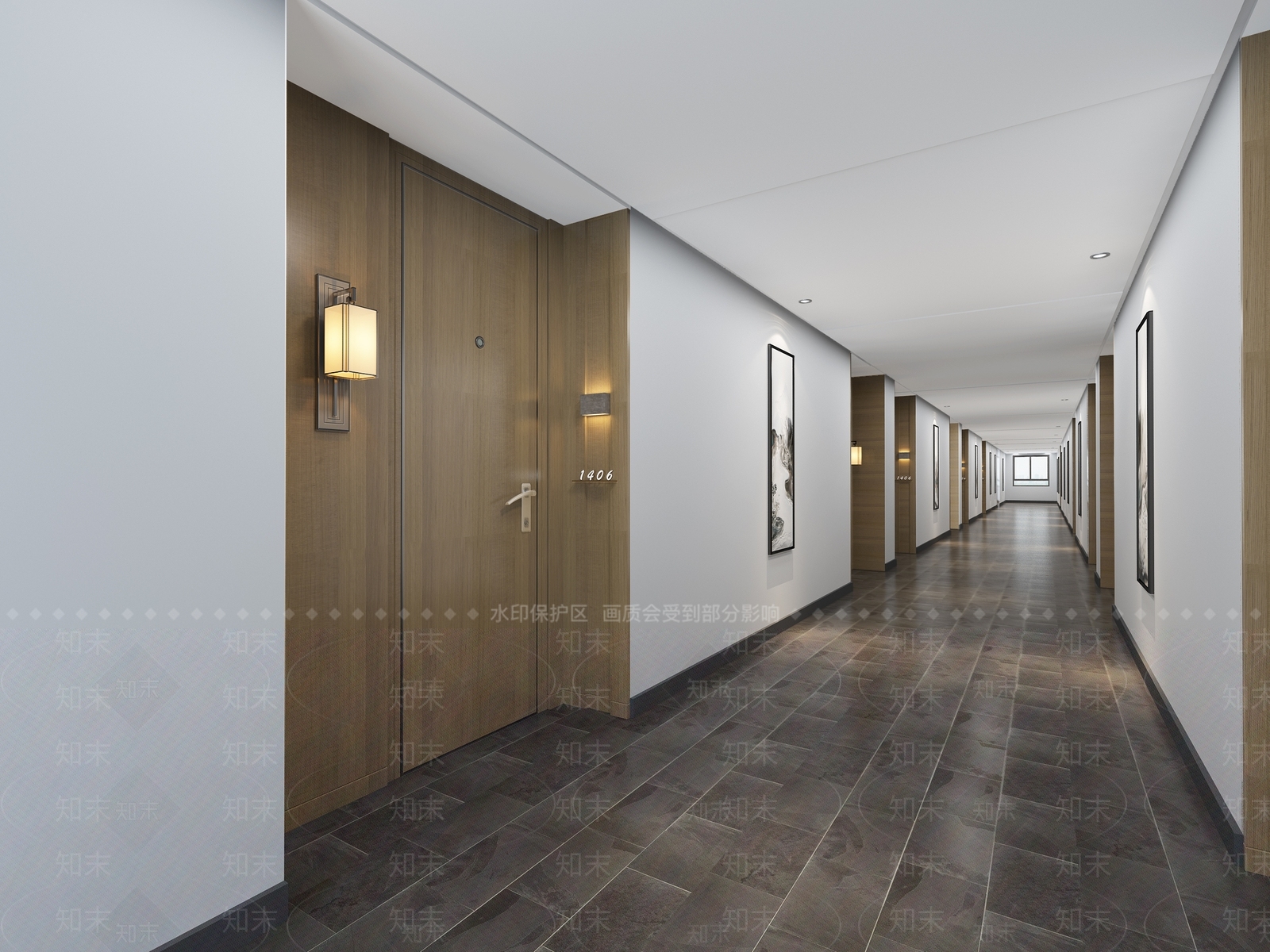 中式走廊3D模型下载【ID:232806608】