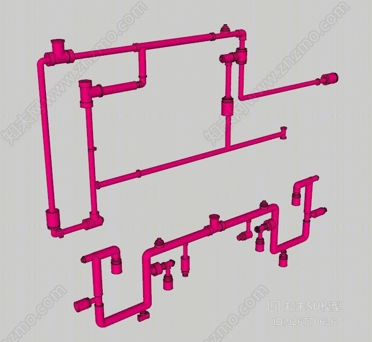 管道SU模型下载【ID:926770636】