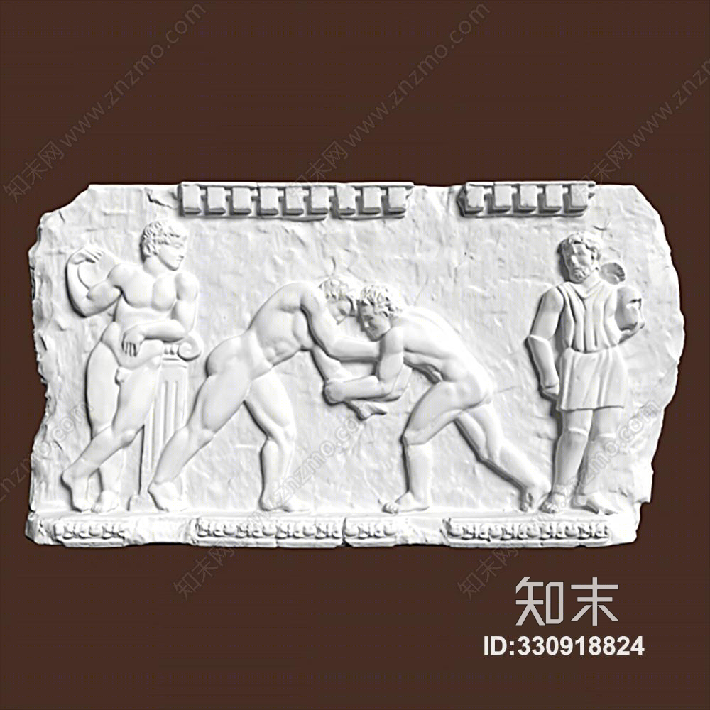 简欧雕塑浮雕雕刻雕塑浮雕雕刻3D模型下载【ID:330918824】