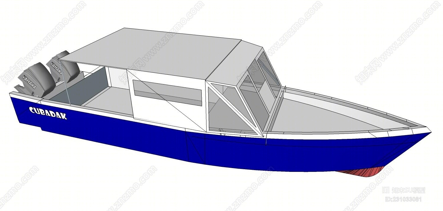 快艇主题乐园水上乐园盆SU模型下载【ID:231033081】