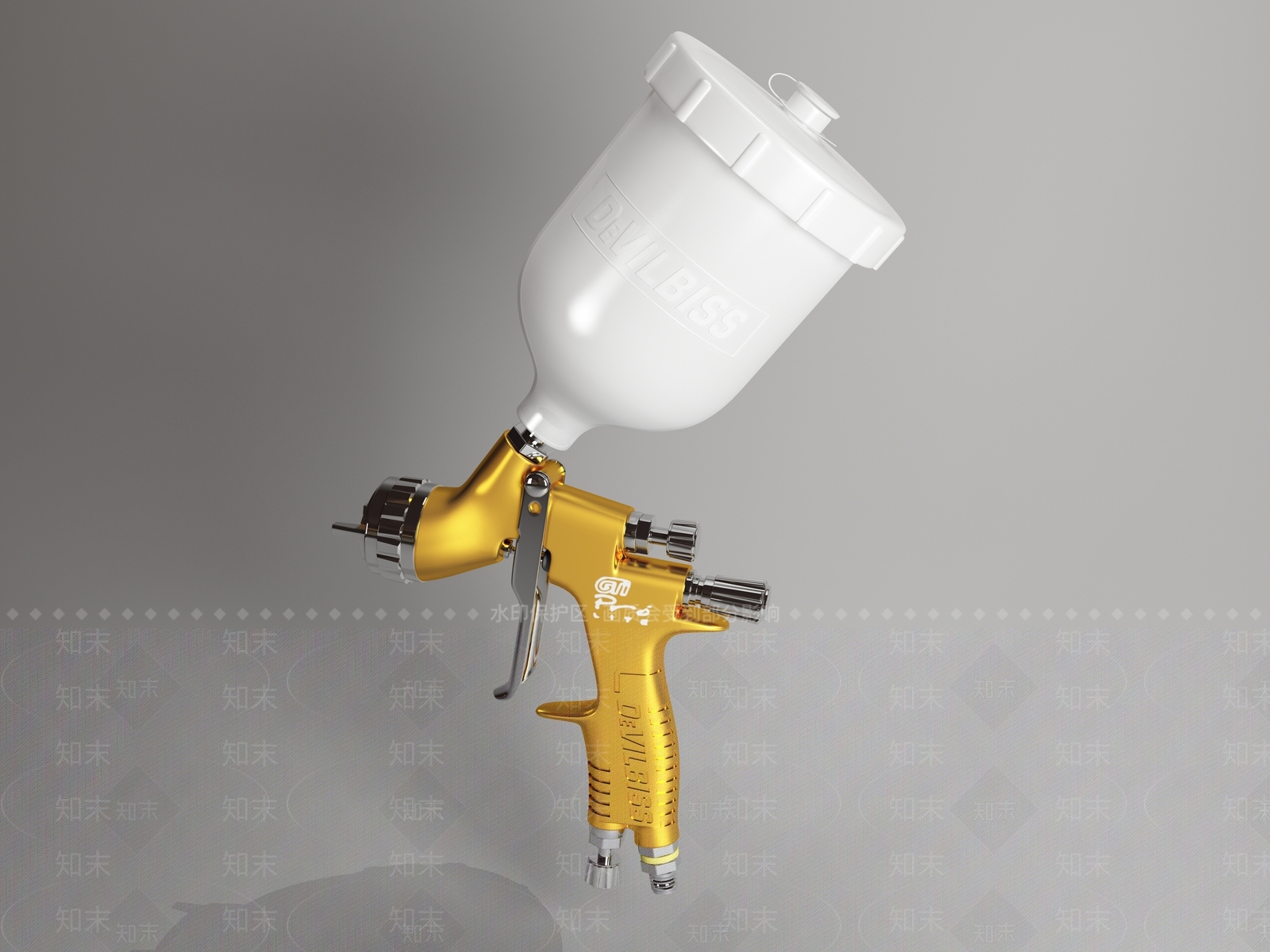 简欧喷漆枪3D模型下载【ID:733145733】