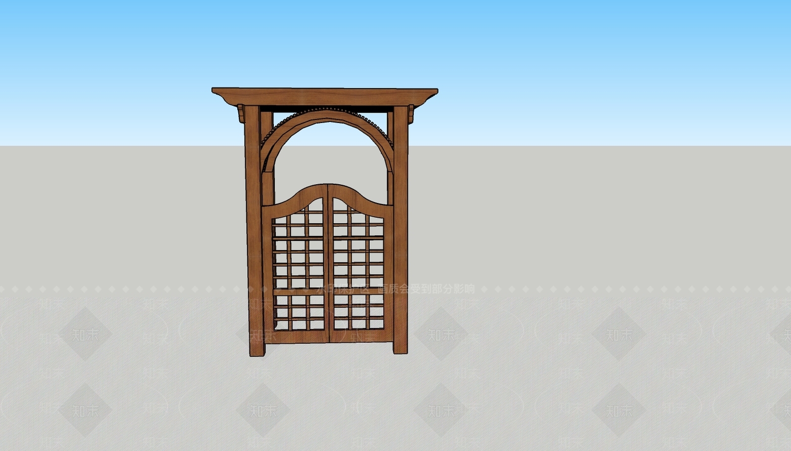 拱门花架SU模型下载【ID:434983747】