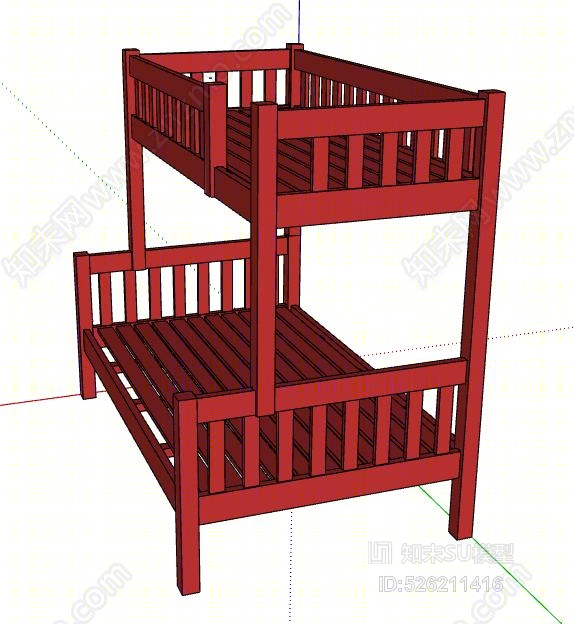 双层床SU模型下载【ID:526211416】