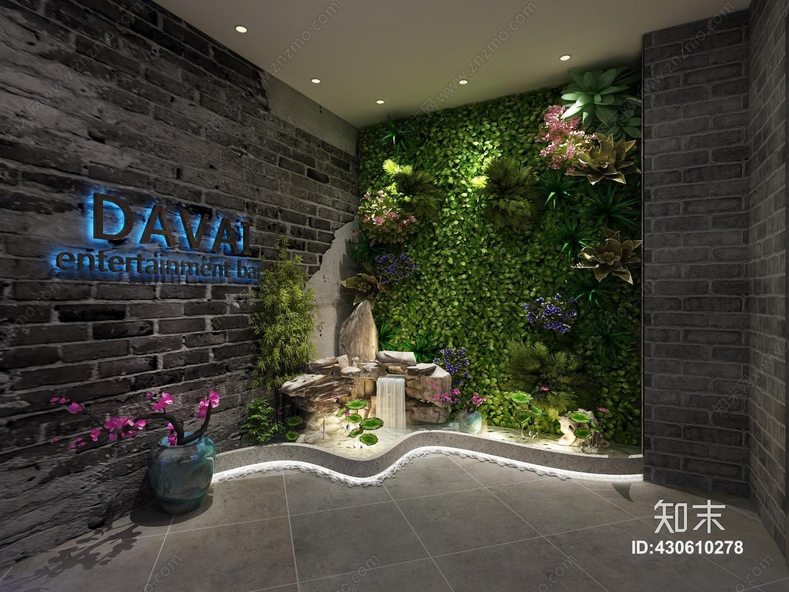 现代门厅景观小品3D模型下载【ID:430610278】