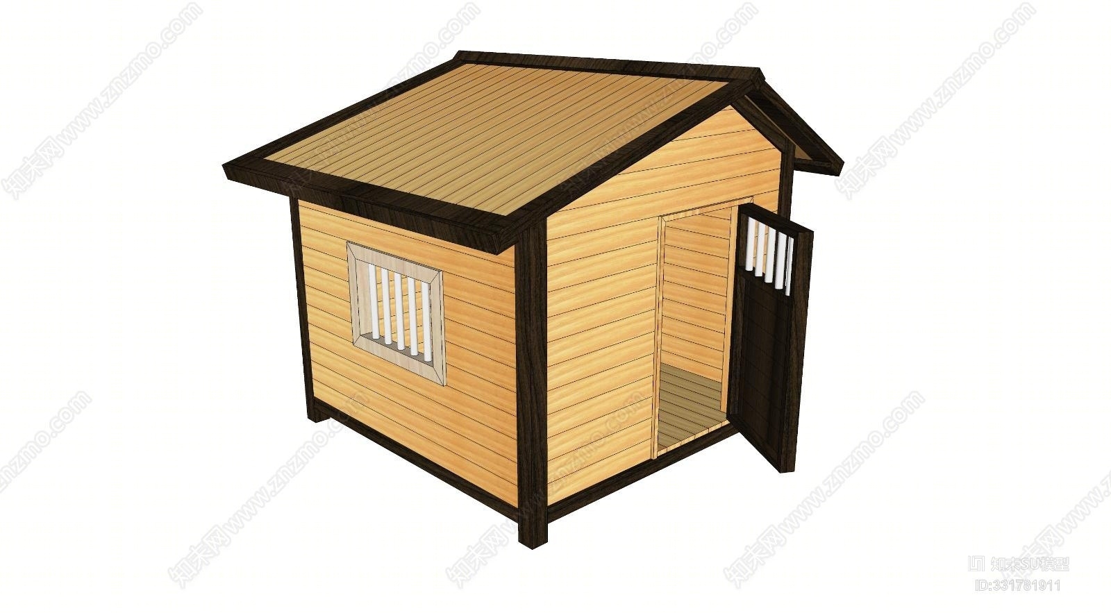 户外狗屋家具SU模型下载【ID:331781911】