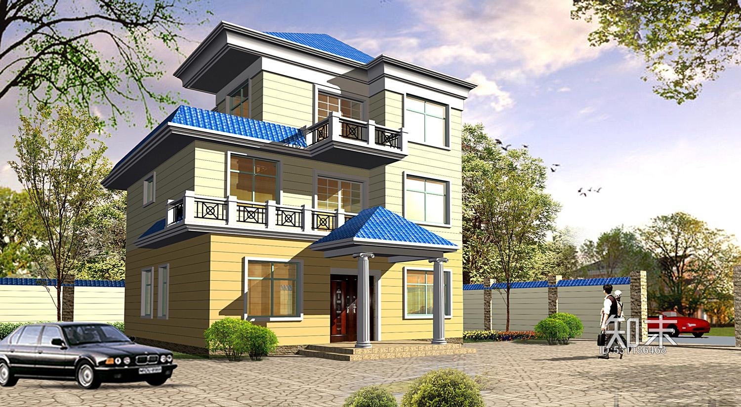 家装别墅施工图下载【ID:531186468】