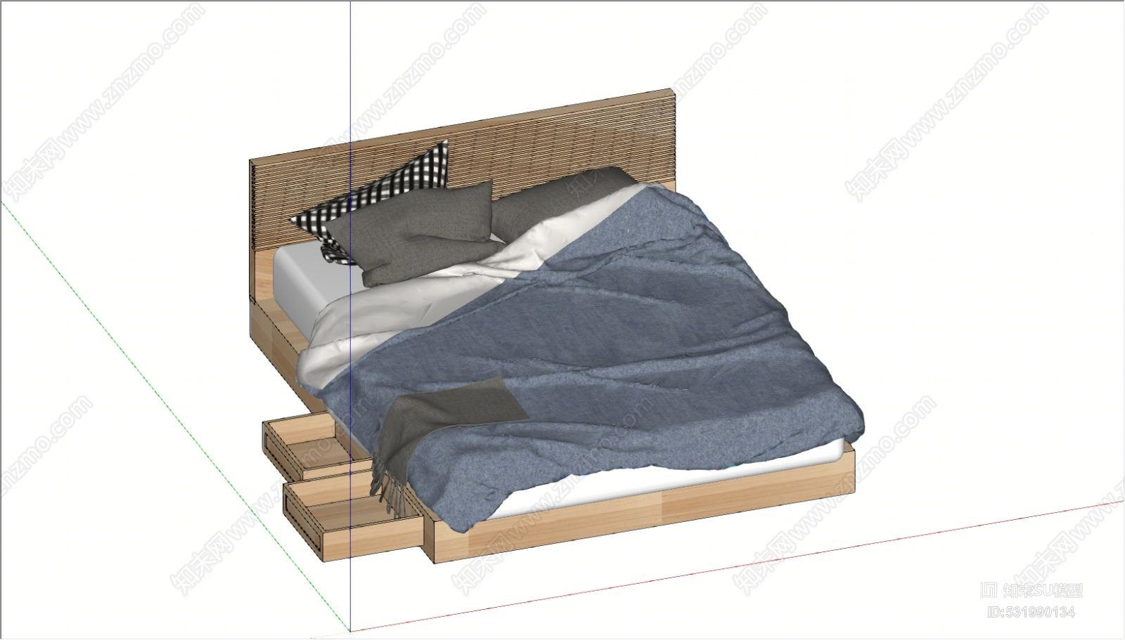 现代风格室内家具SU模型下载【ID:531990134】