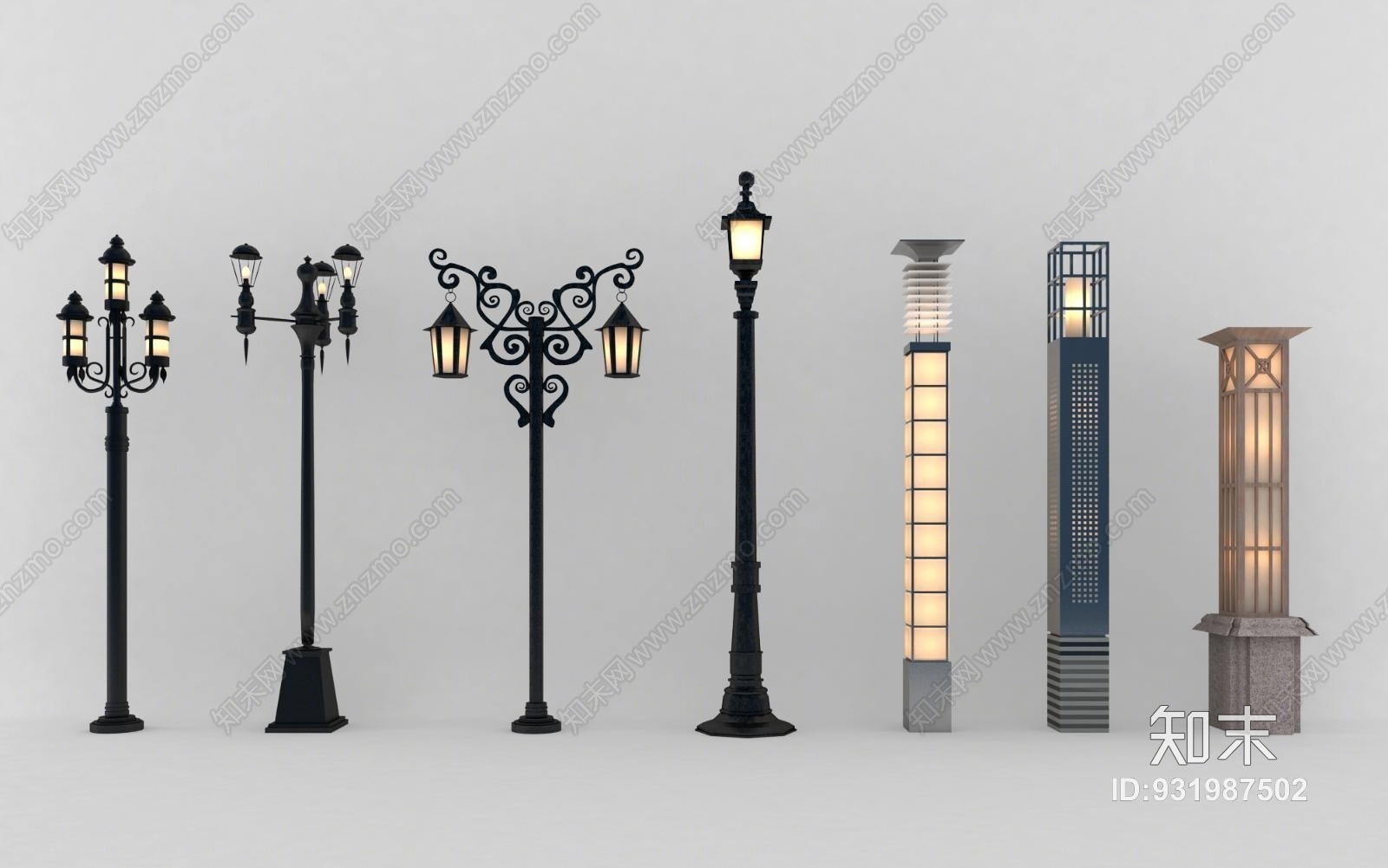 简欧路灯景观灯庭院灯欧式路灯3d模型 Id 知末3d模型网 简欧路灯景观灯庭院灯欧式路灯3d模型 Id 知末3d模型网
