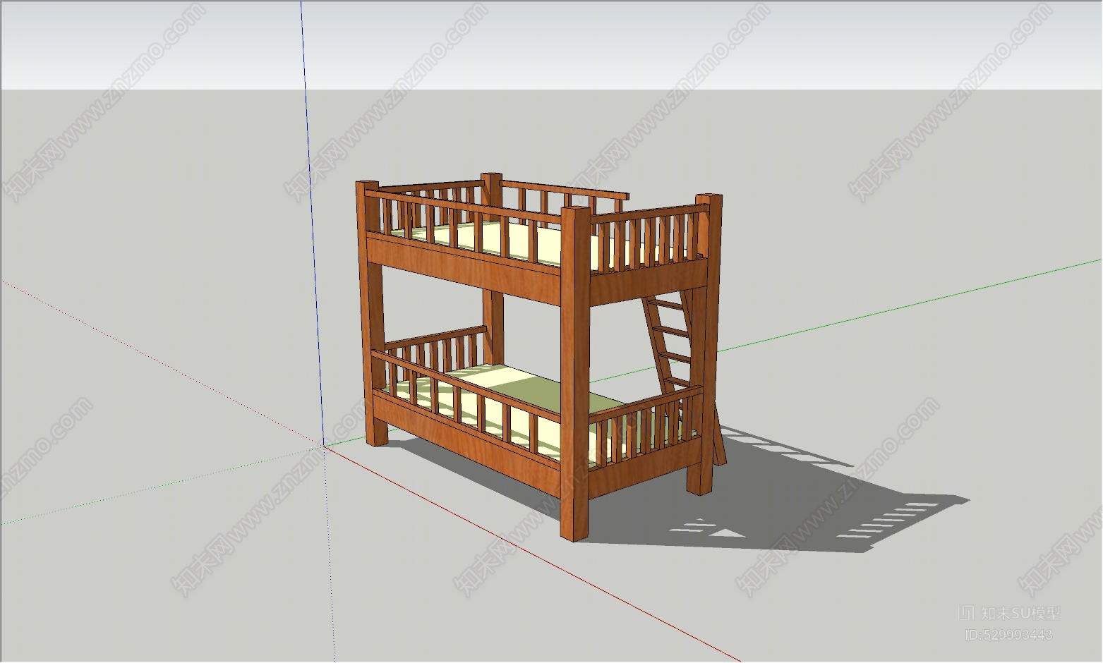 双层床SU模型下载【ID:529993443】