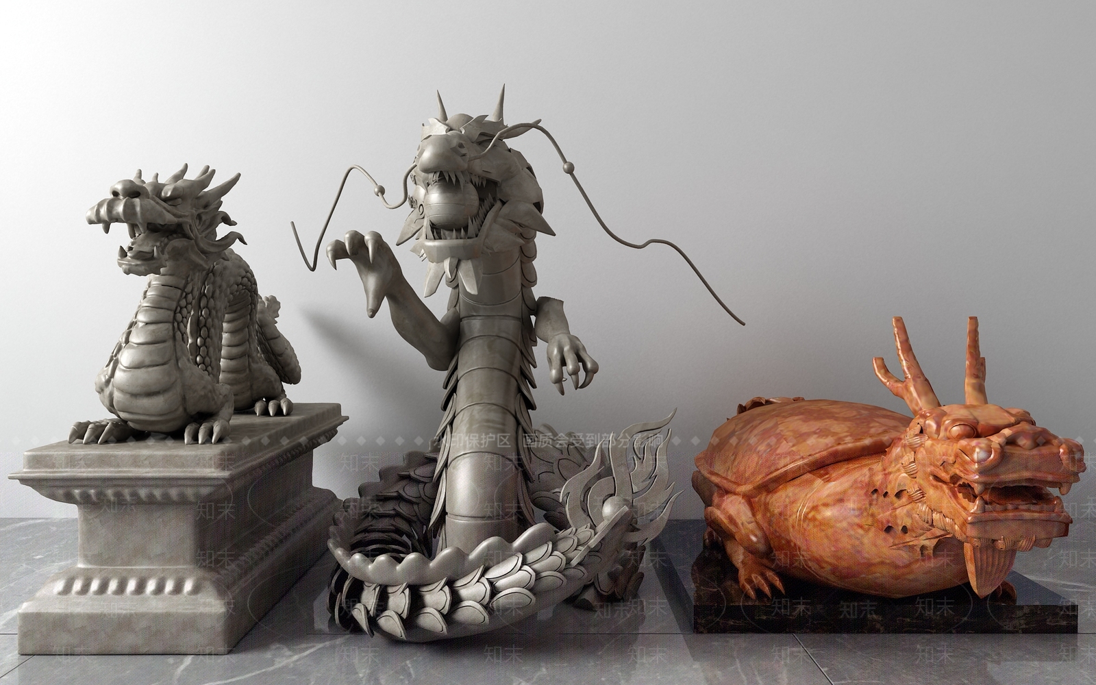 现代石雕3D模型下载【ID:835287634】