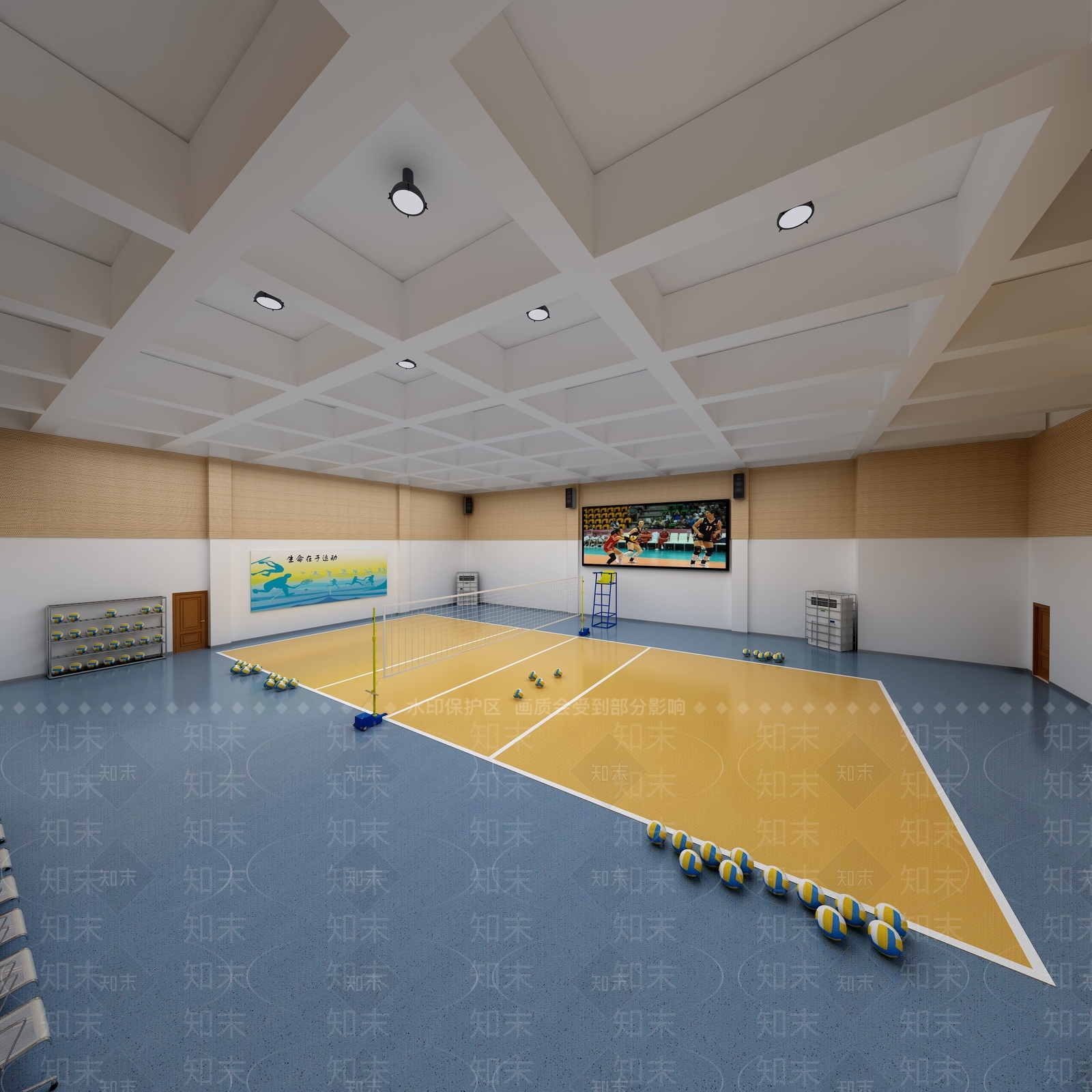 现代体育馆3D模型下载【ID:333297000】