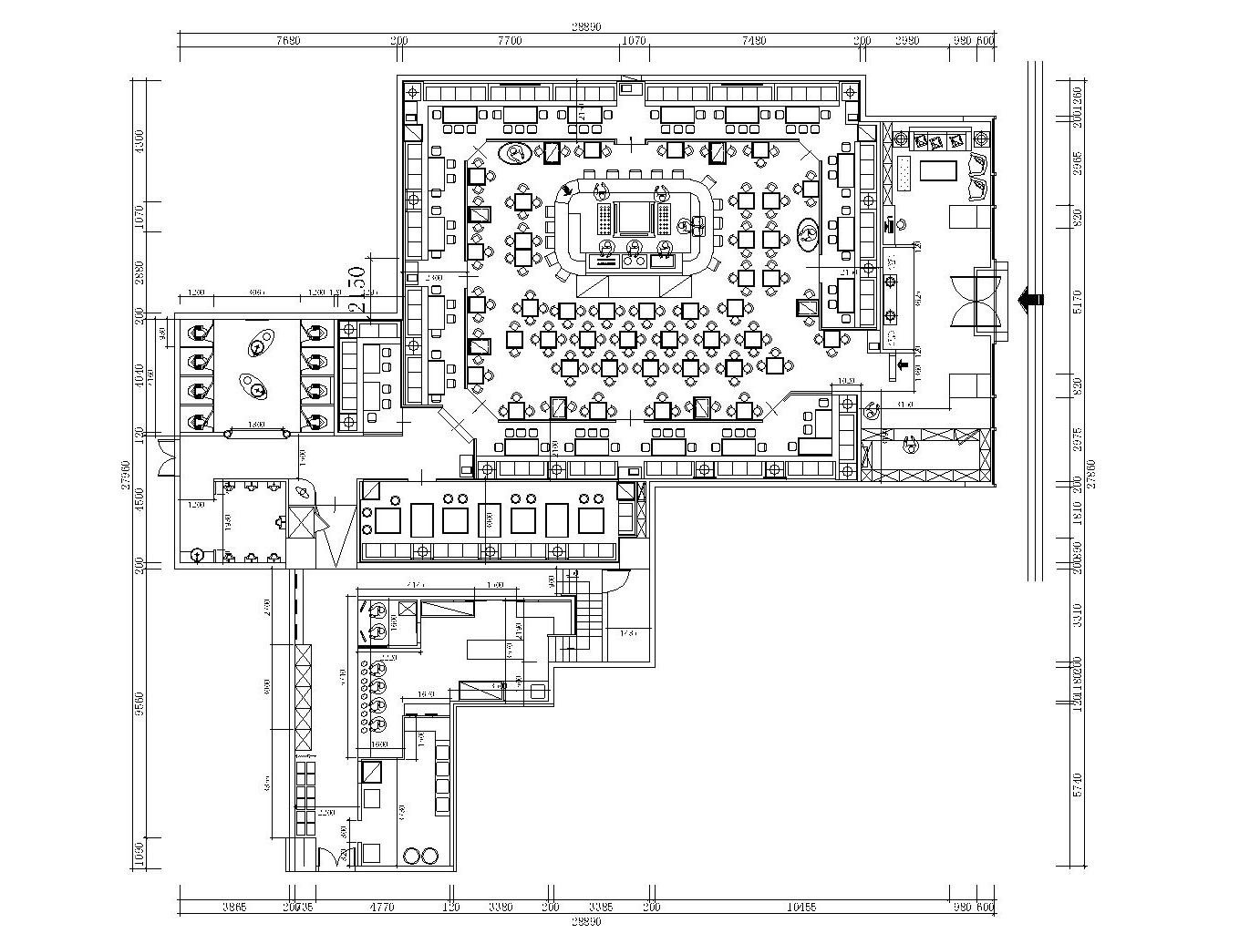 欧式风格酒吧内部装修全套施工图（附方案效果图）cad施工图下载【ID:733596497】