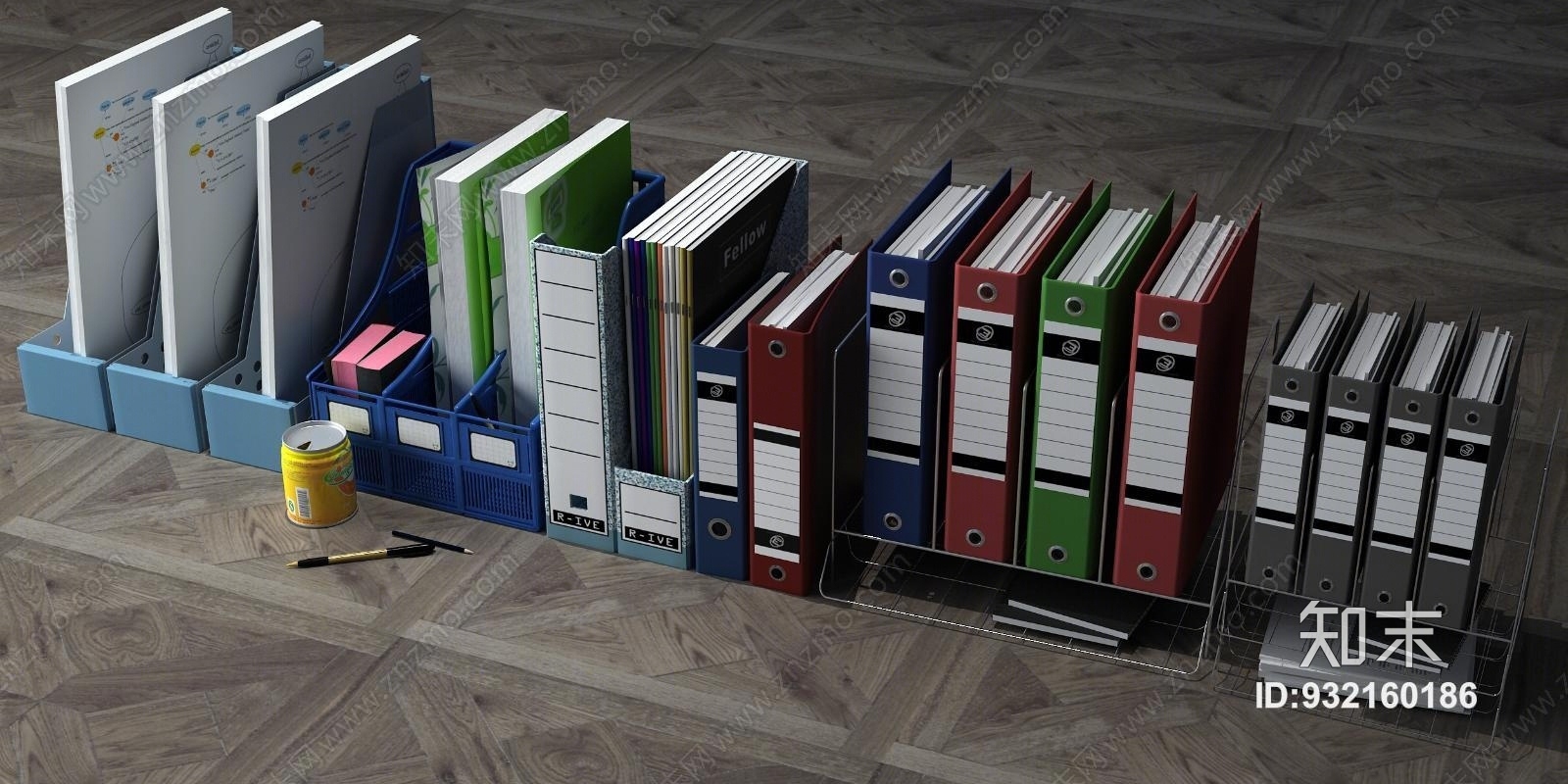 现代文件夹3D模型下载【ID:932160186】