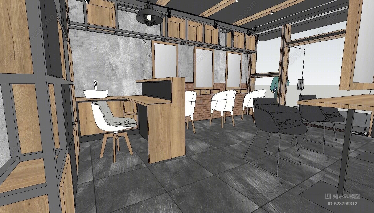 现代理发店SU模型下载【ID:528799312】