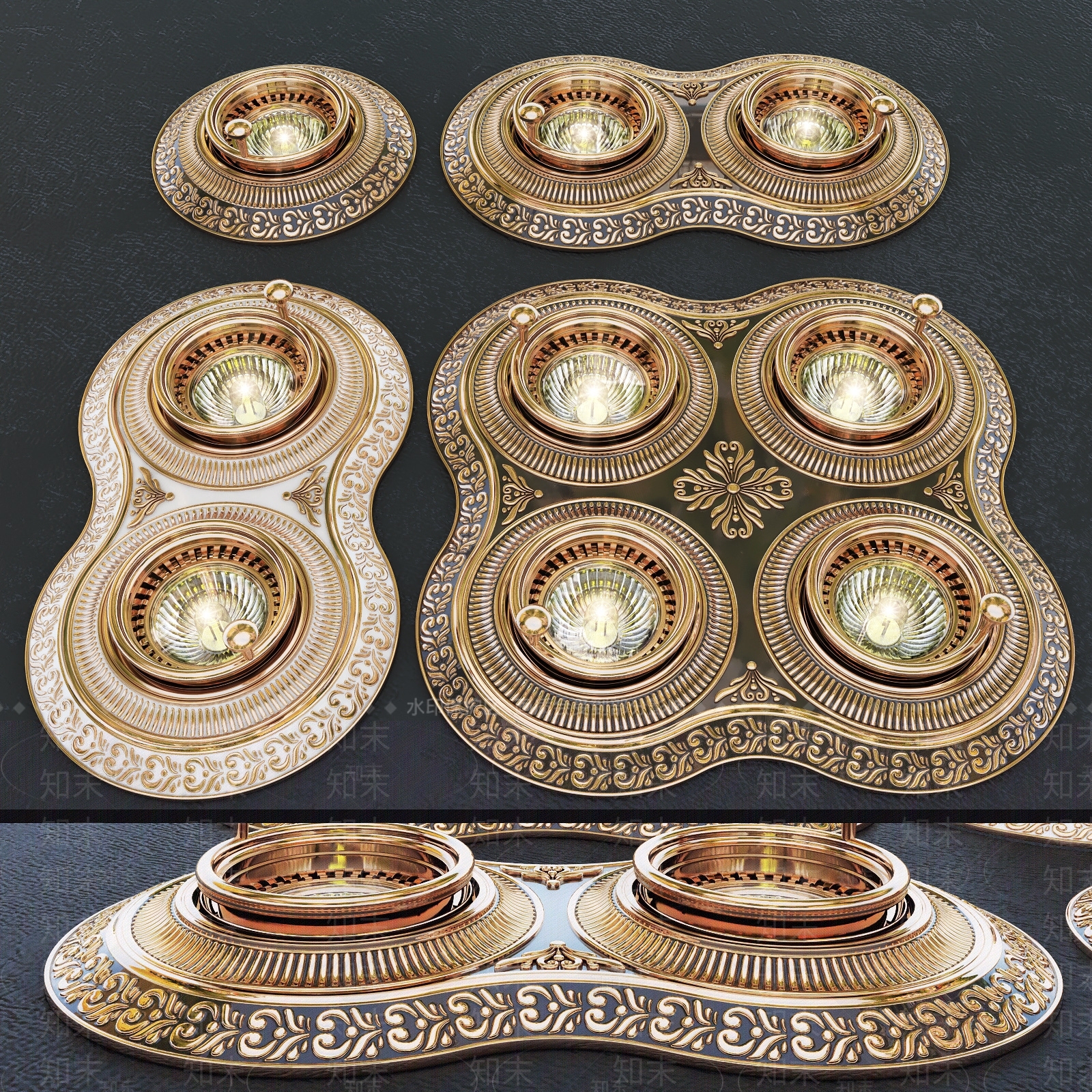 简欧浴霸3D模型下载【ID:633438620】