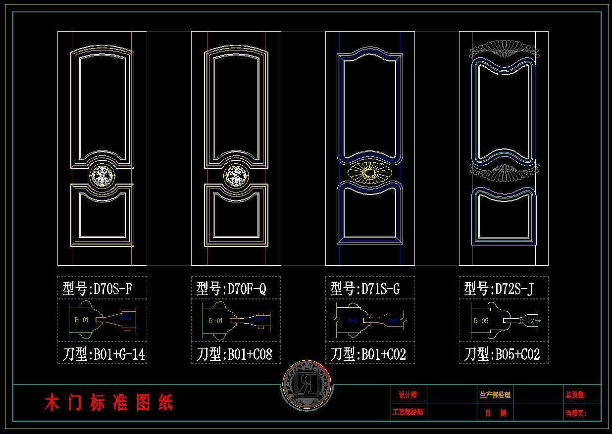 各类木门CAD门型图库cad施工图下载【ID:932673433】