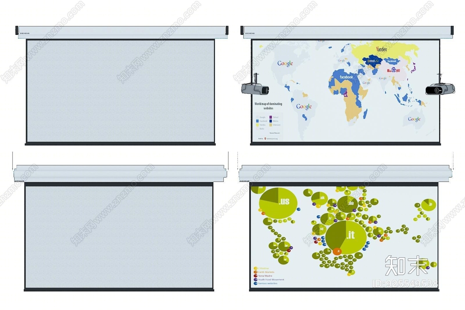 现代投影仪屏幕3D模型下载【ID:925549538】
