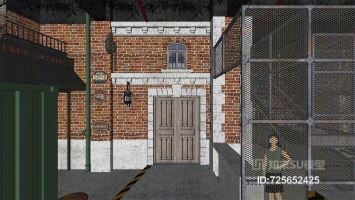 酒吧工业风SU模型下载【ID:725652425】