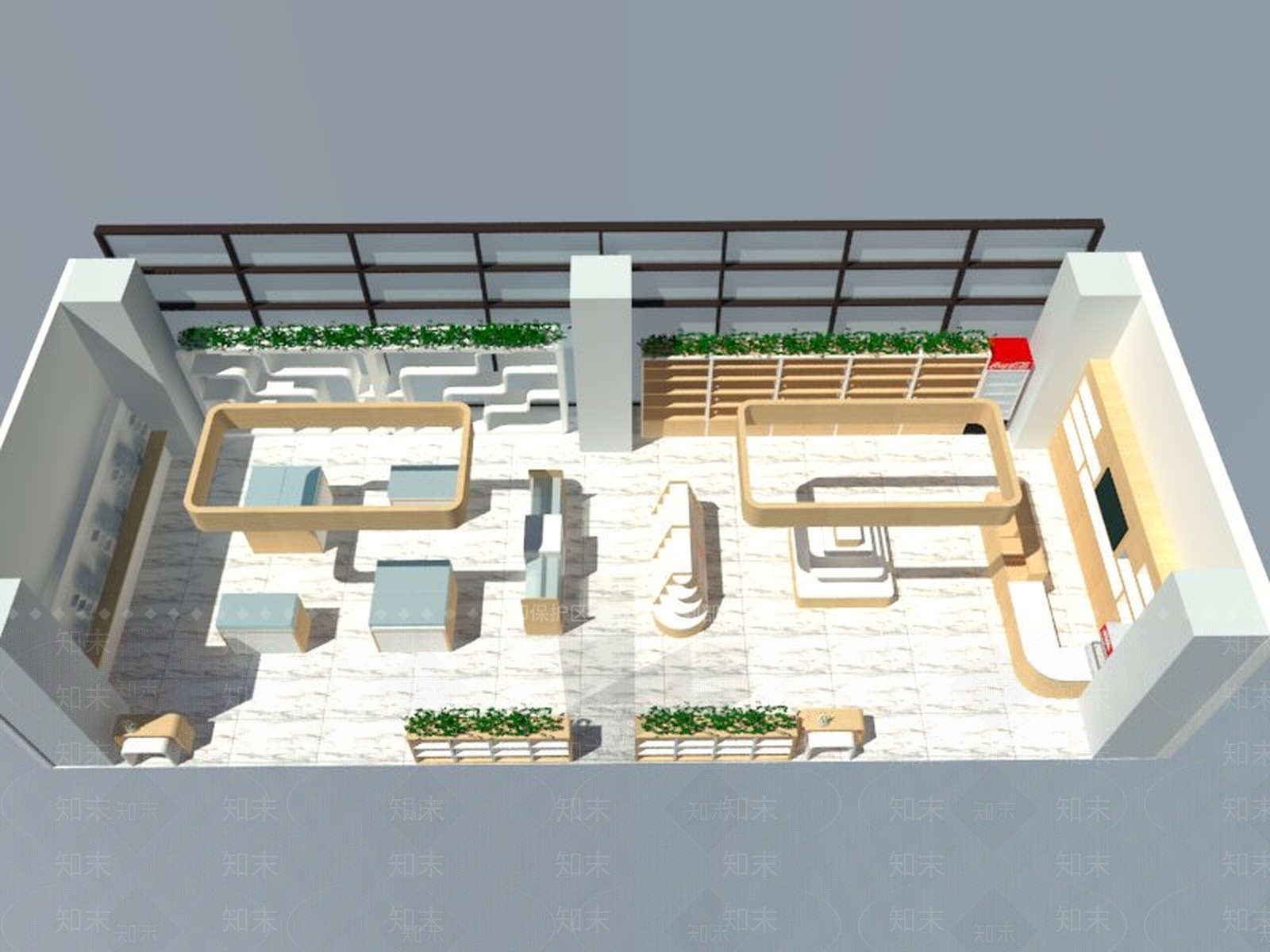 宝马展厅超市SU模型下载【ID:932726179】
