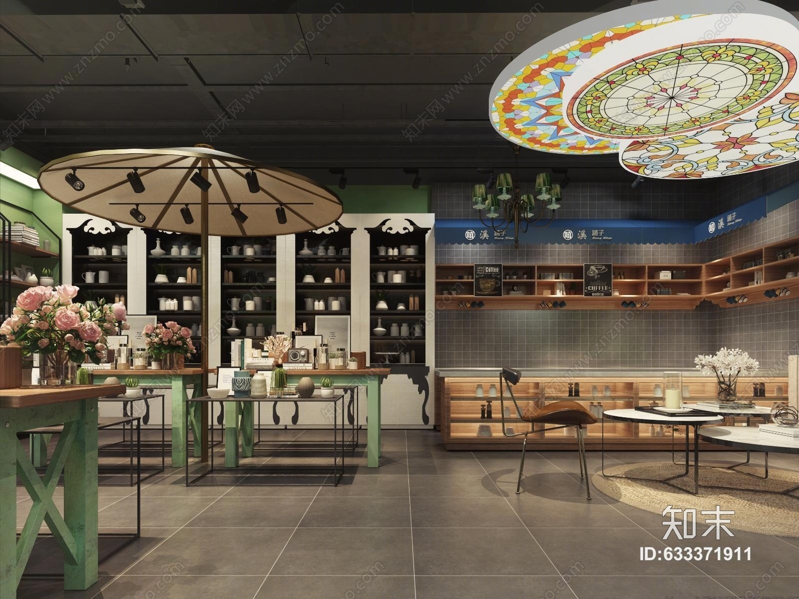 现代饰品店3D模型下载【ID:633371911】