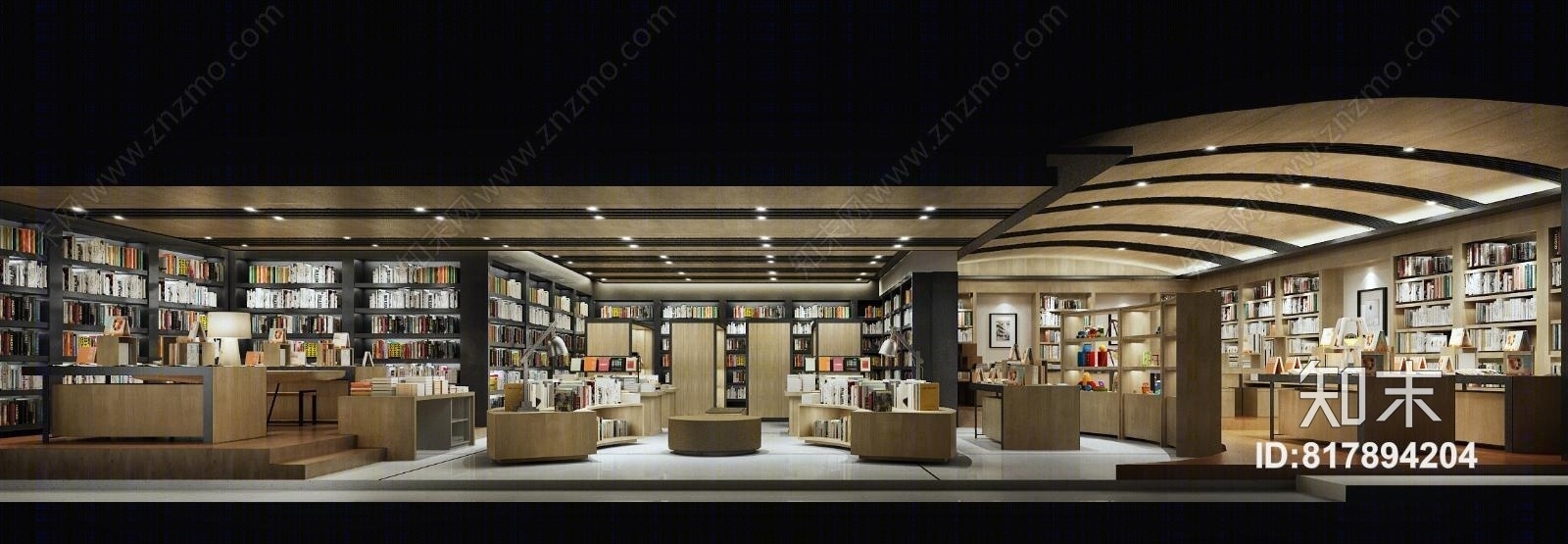 现代书店3D模型下载【ID:817894204】
