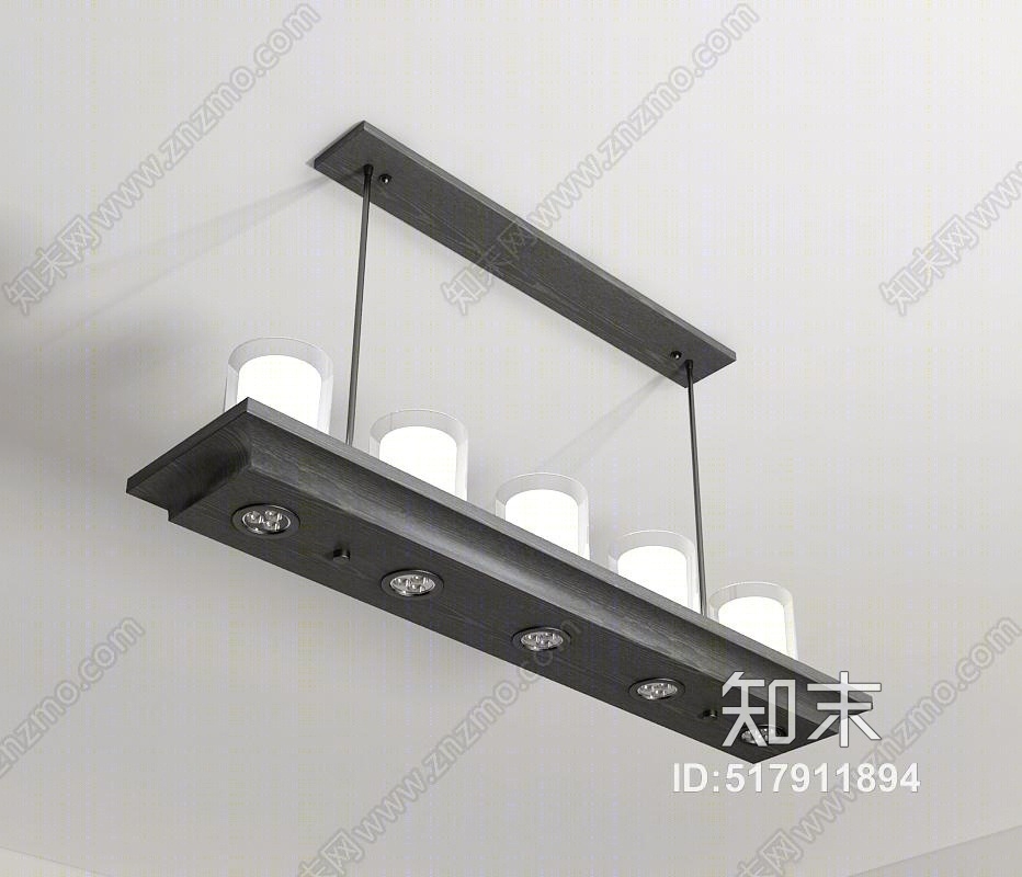 现代餐厅吊灯3D模型下载【ID:517911894】