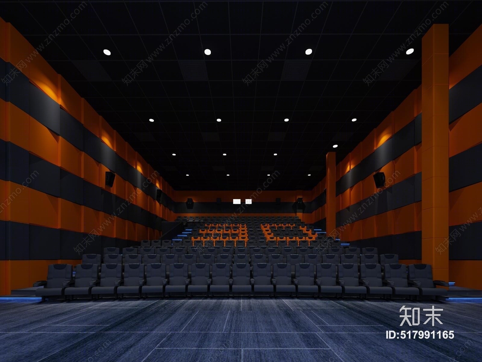 现代简约影厅3D模型下载【ID:517991165】