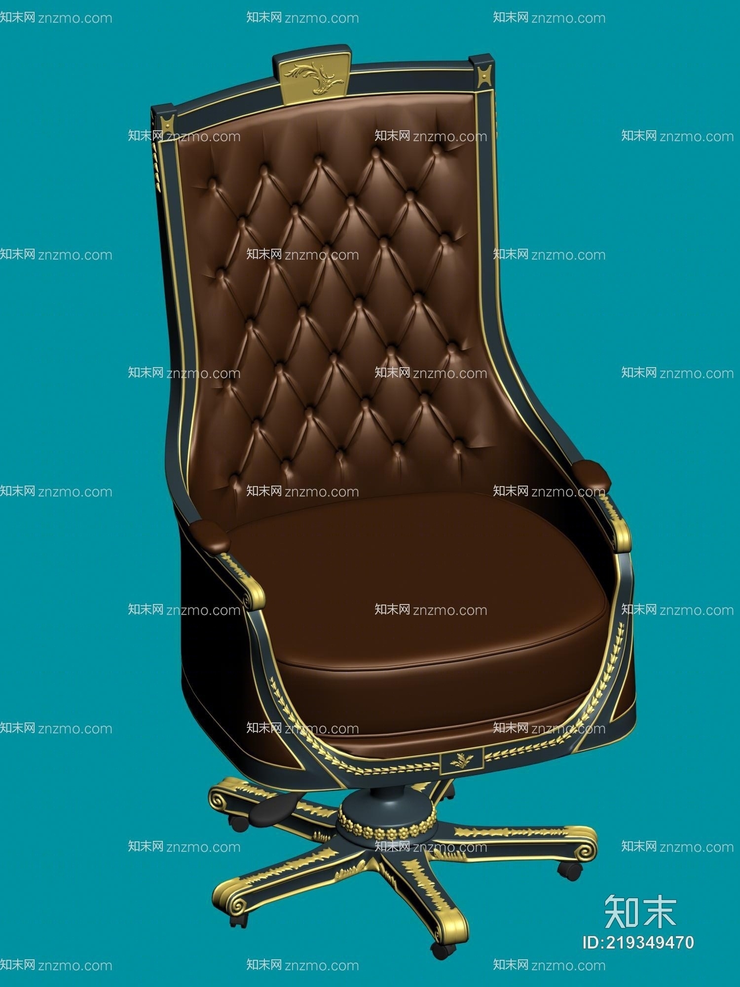 经典欧式椅子3D模型下载【ID:219349470】