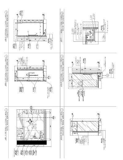 酒店淋浴间全套立面及节点施工图下载【ID:319427693】