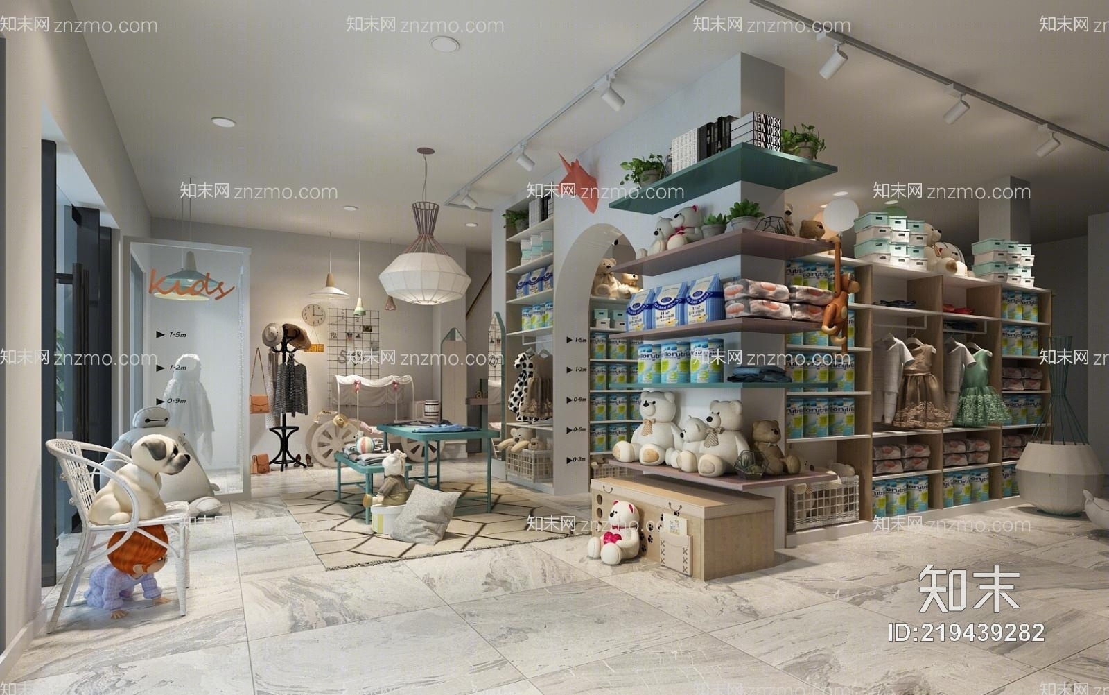 北欧母婴代购店3D模型下载【ID:219439282】