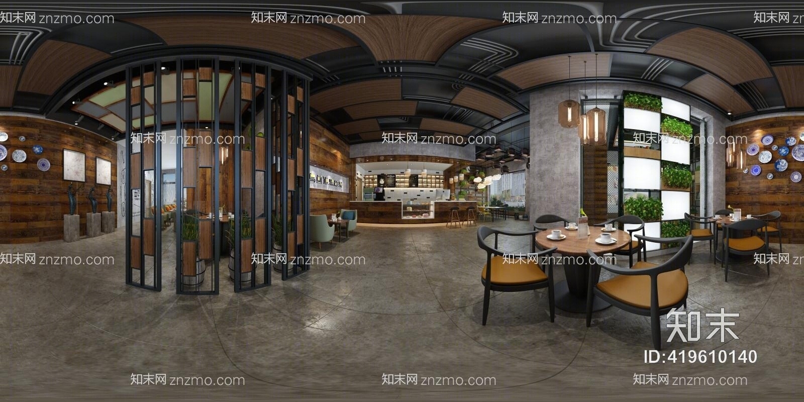 北欧茶室3D模型下载【ID:419610140】