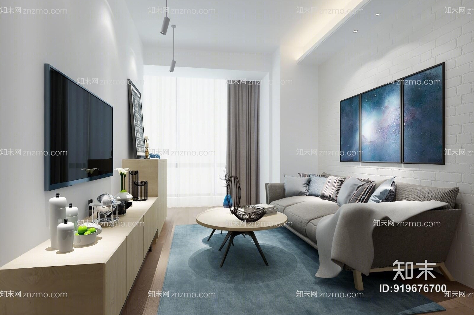 单身公寓3D模型下载【ID:919676700】