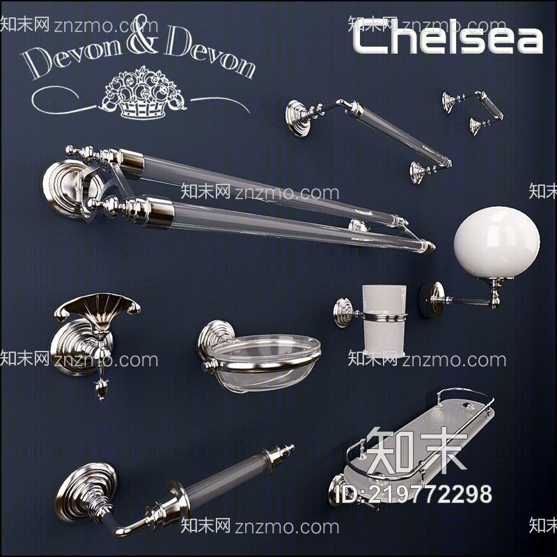 洗漱用品3D模型下载【ID:219772298】