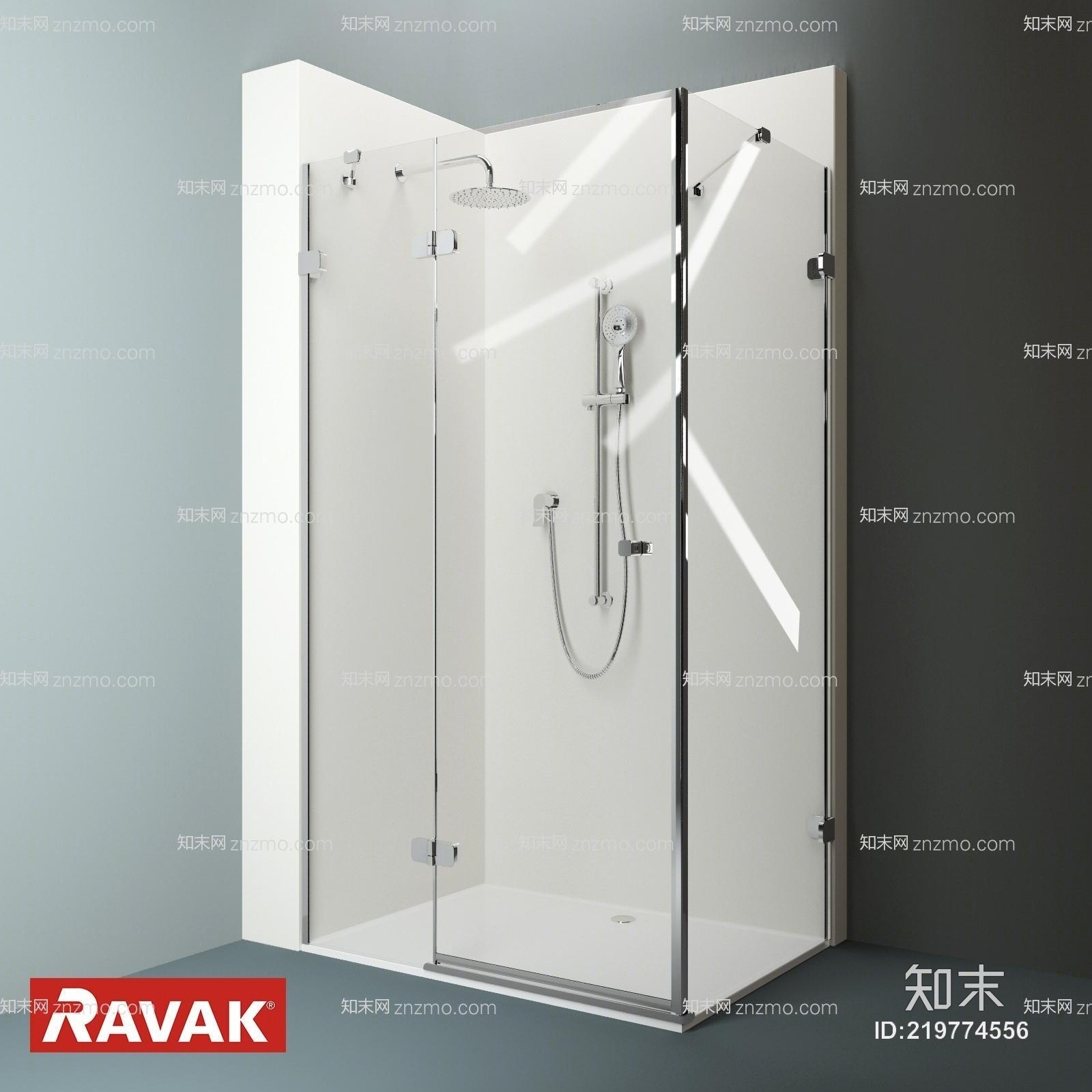 现代淋浴间3D模型下载【ID:219774556】