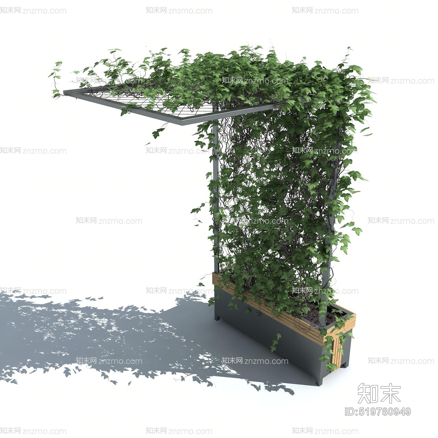 廊架3D模型下载【ID:519780949】