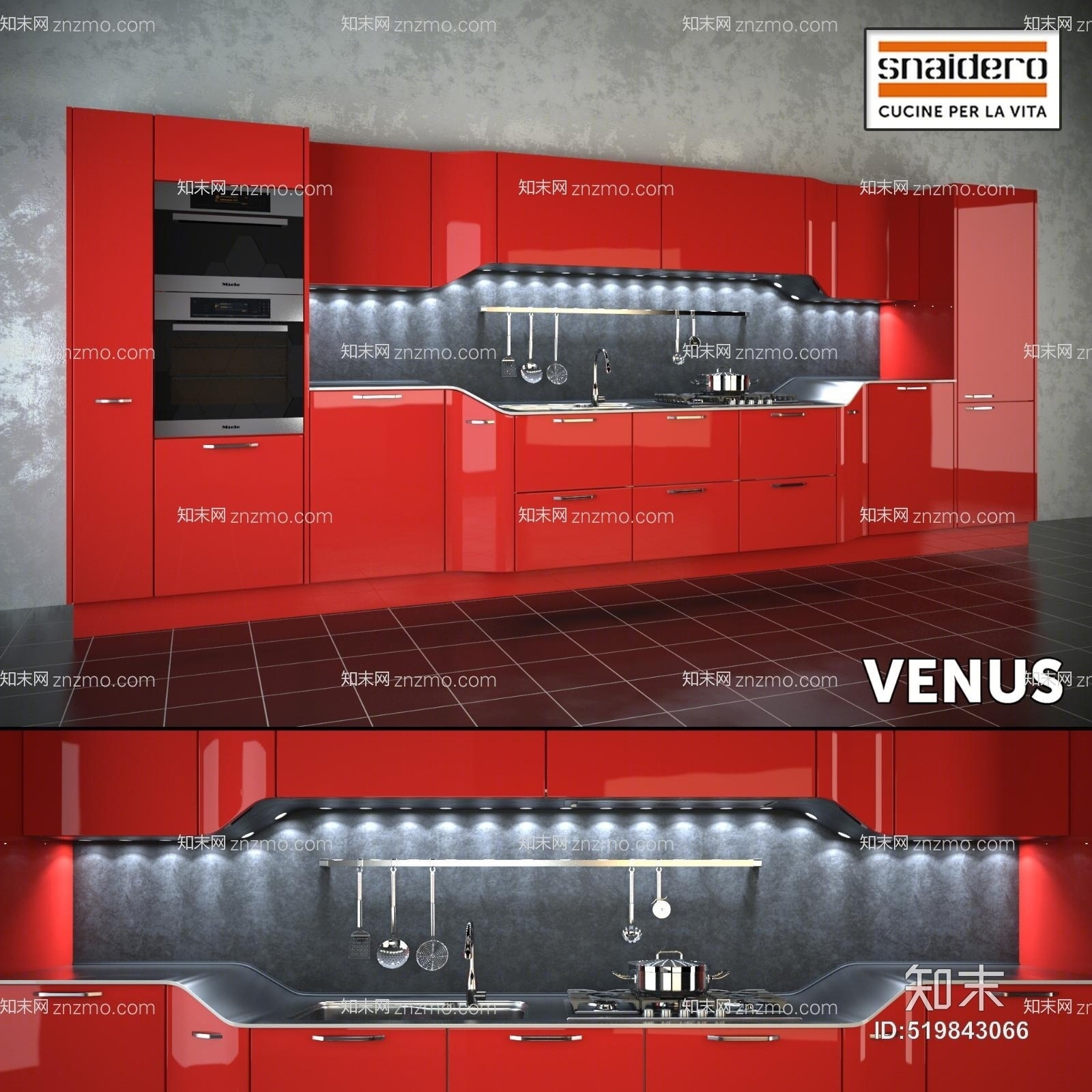 意大利高精度橱柜模型3D模型下载【ID:519843066】