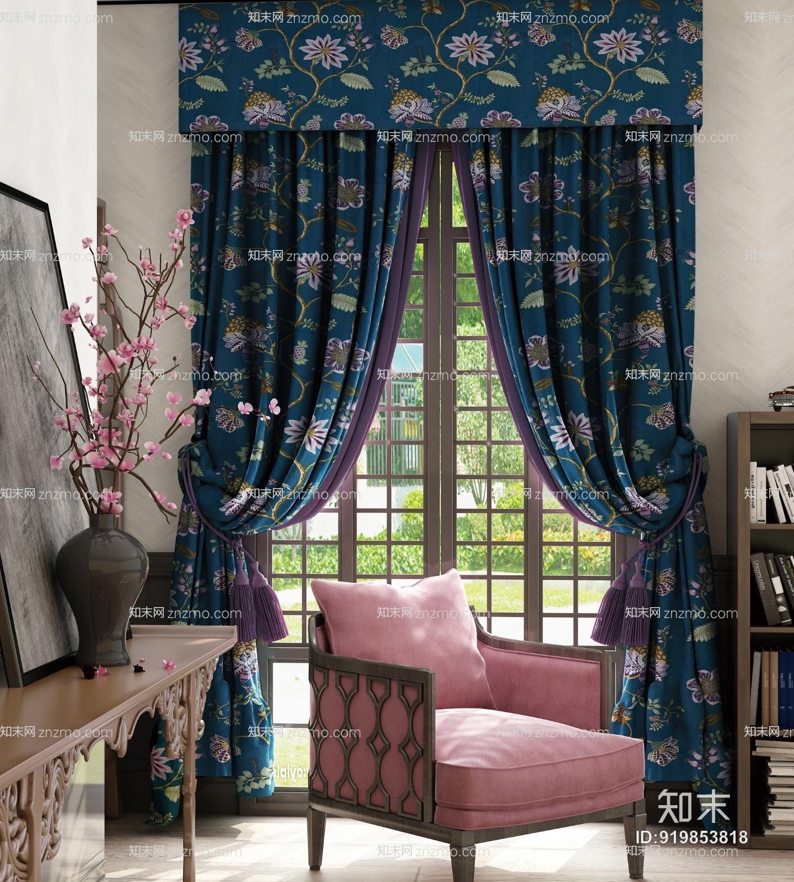 新中式客厅3D模型下载【ID:919853818】