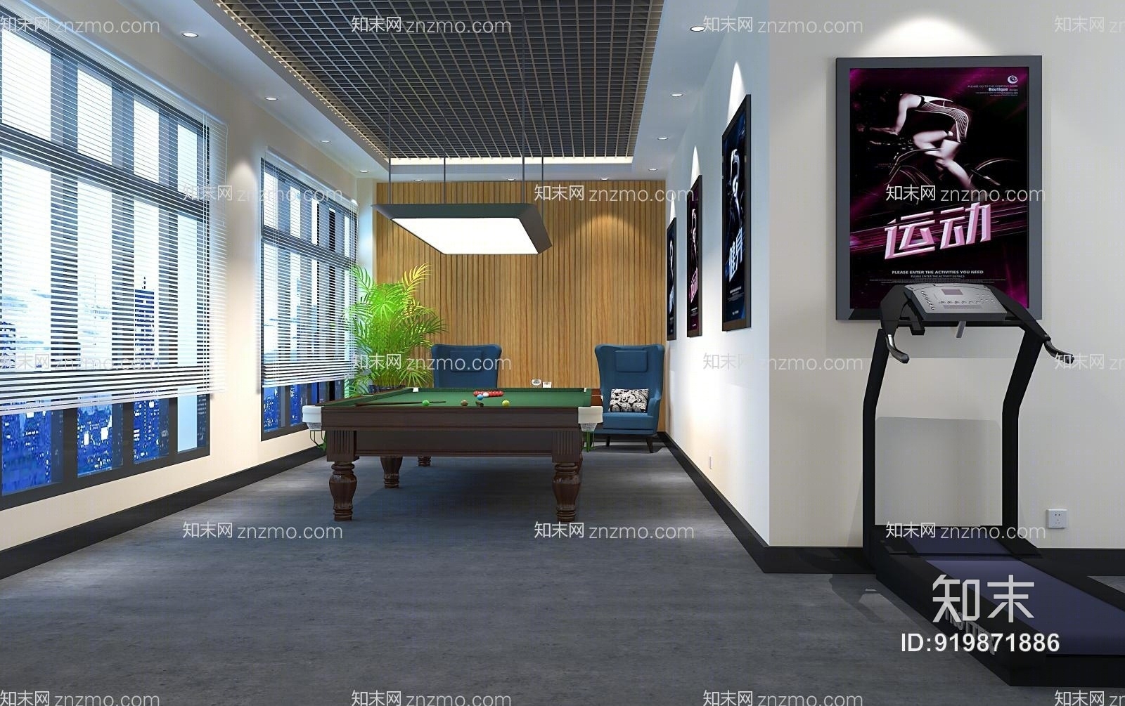 工业休息室3D模型下载【ID:919871886】