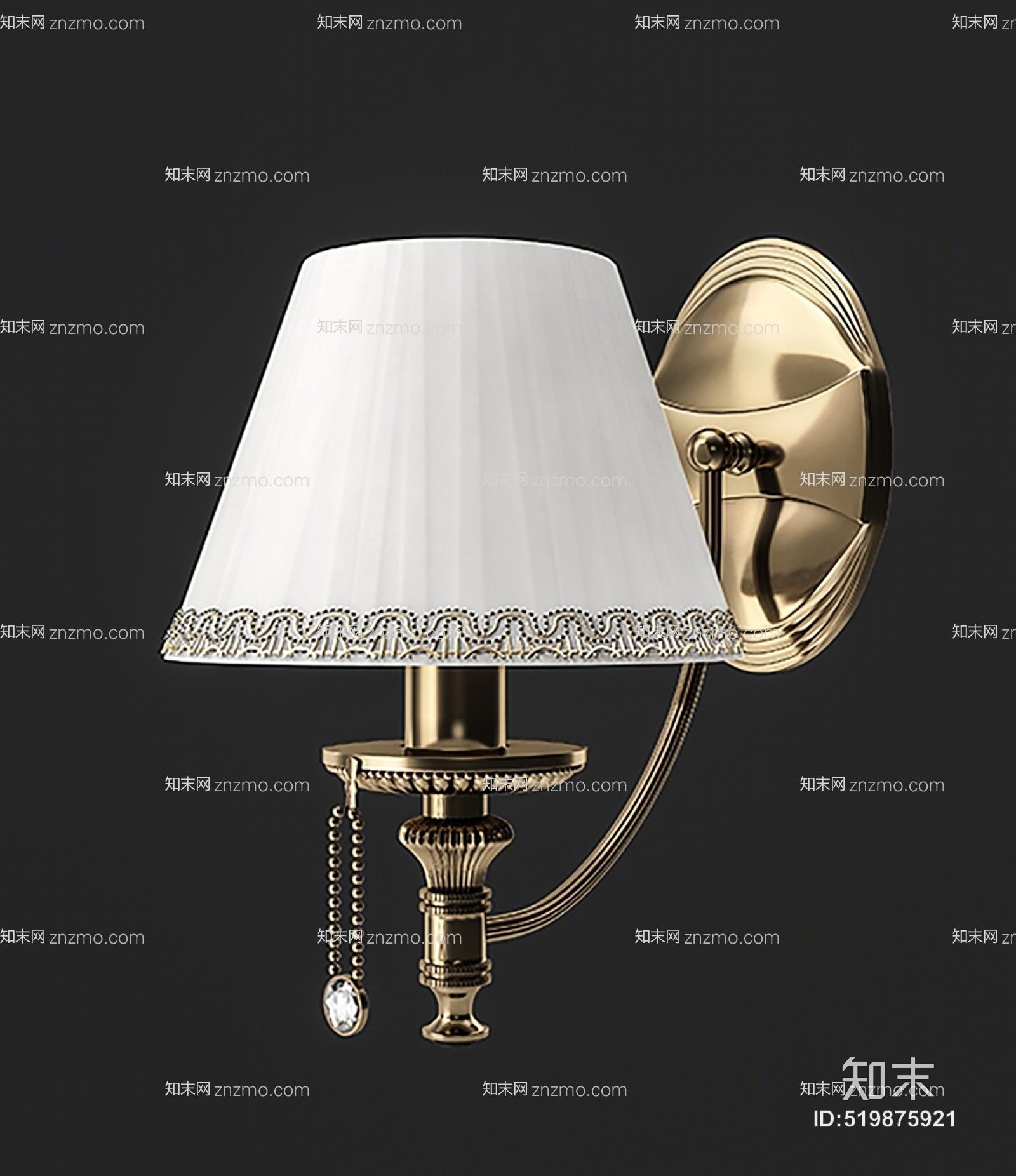 现代室内壁灯3D模型下载【ID:519875921】