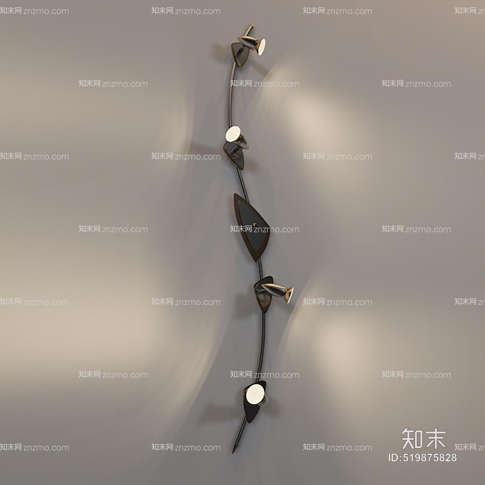 现代室内壁灯3D模型下载【ID:519875828】